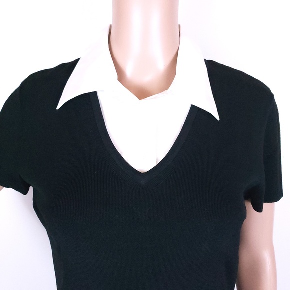 Talbots Women Knit Top with Detachable Collar Size PM - NWT - Picture 3 of 6